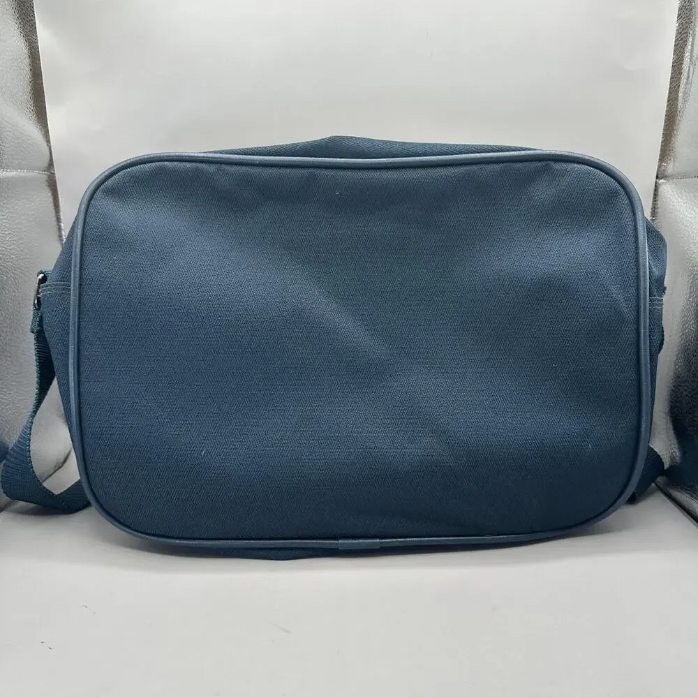 Vintage 80s Samsonite Easy Going II Crossbody Bag Blue Travel Adjustable Strap